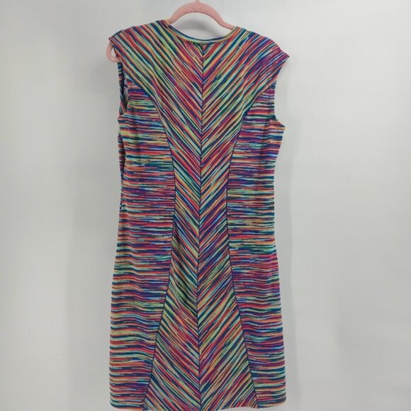 Title Nine rainbow multicolored stripe midi athletic dress - Picture 5 of 5